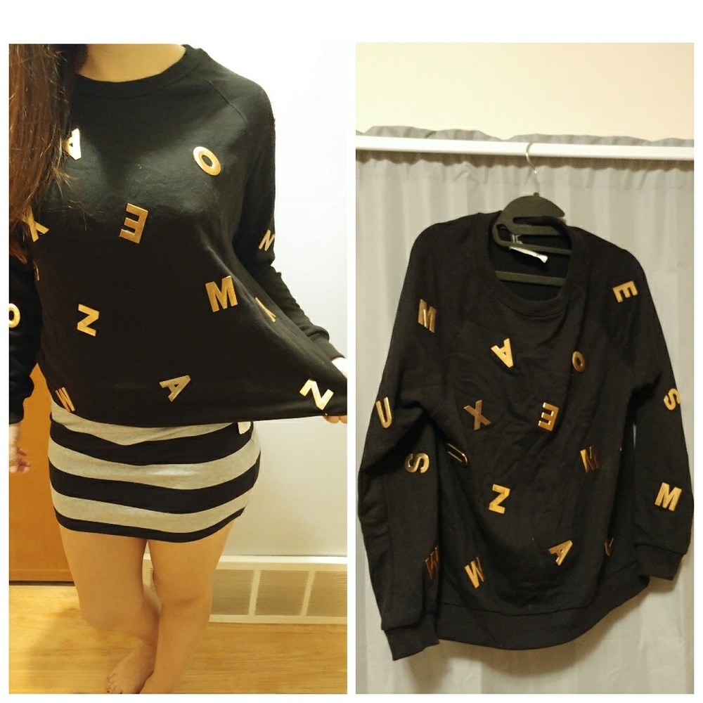 Alphabet sweater